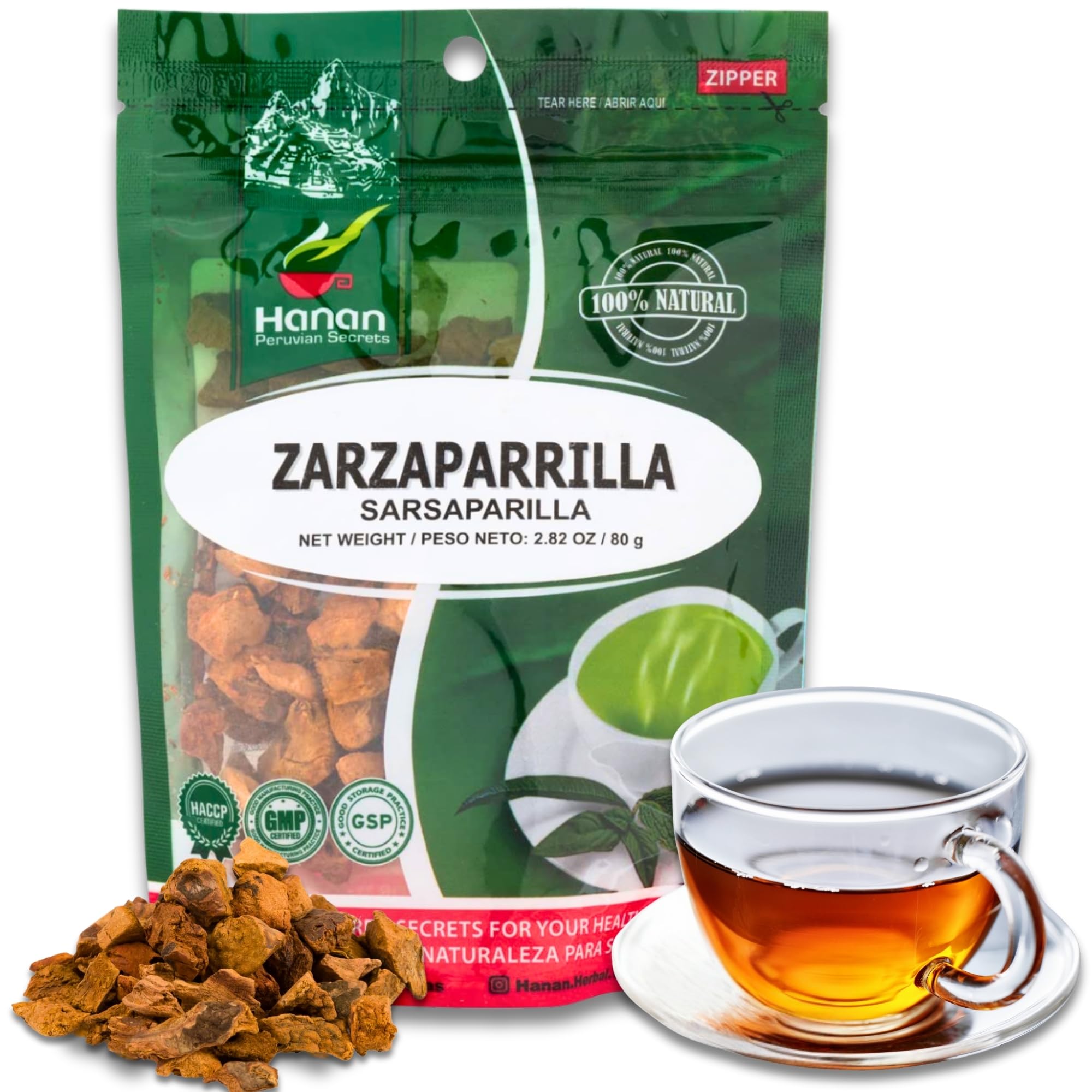 Amazon.com : Hanan Zarzaparrilla Loose Leaf Tea (Sarsaparrilla